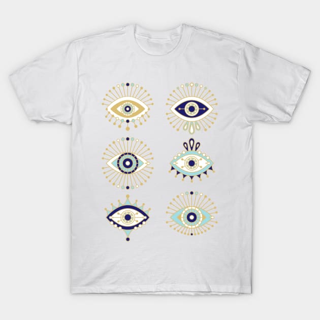 evil eyes T-Shirt by CatCoq